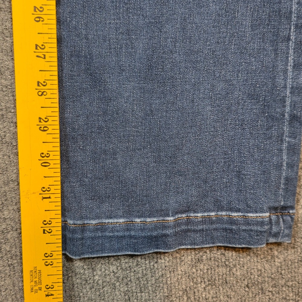 Express Boot High Rise Jeans 6 Long Dark Wash‎ Denim Retro 70s Womens - Picture 5 of 13